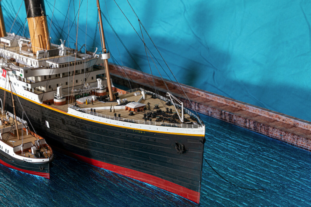 Une maquette représentant le Titanic à Cherbourg Titan398