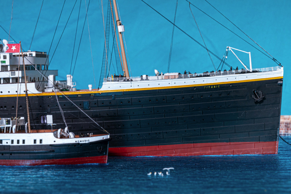 Une maquette représentant le Titanic à Cherbourg Titan399