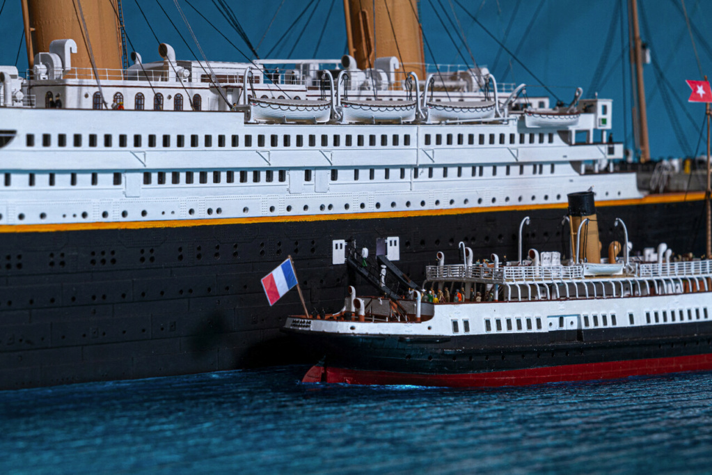 Une maquette représentant le Titanic à Cherbourg Titan401