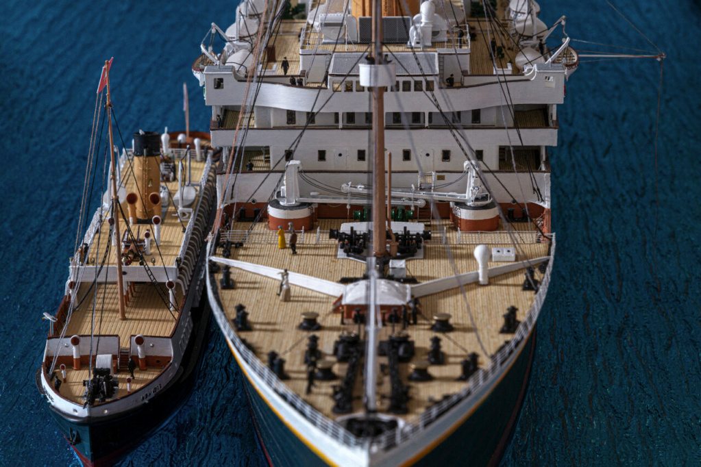 Une maquette représentant le Titanic à Cherbourg Titan403