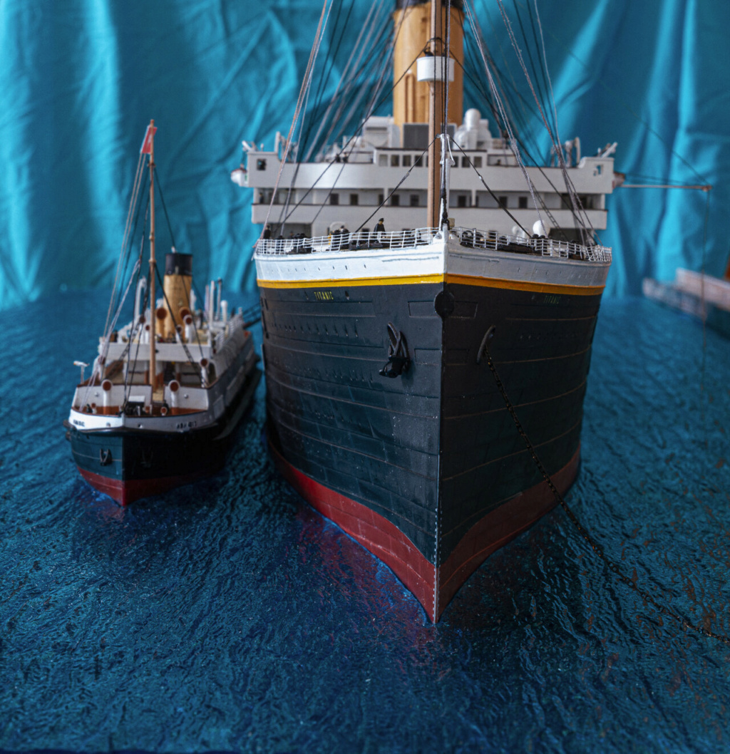 Une maquette représentant le Titanic à Cherbourg Titan404