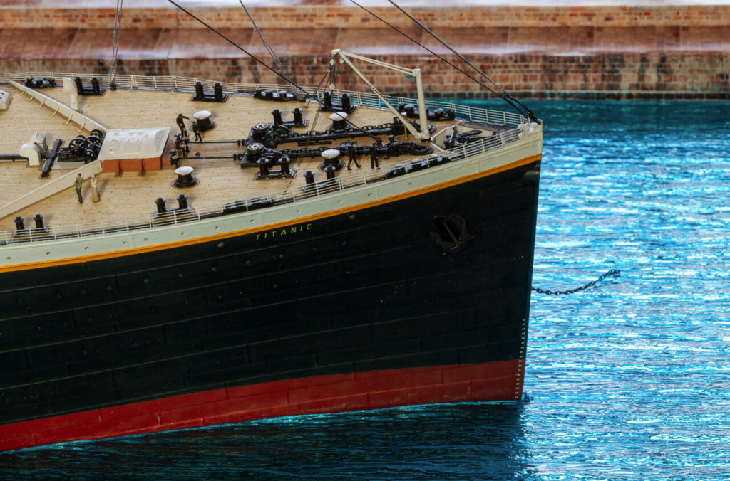 Une maquette représentant le Titanic à Cherbourg Titan405