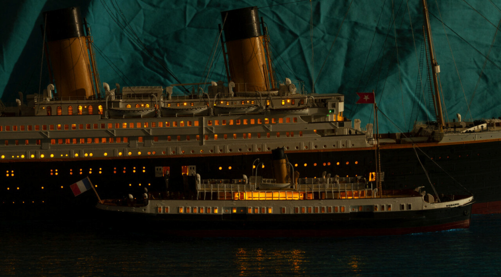 Une maquette représentant le Titanic à Cherbourg Titan407