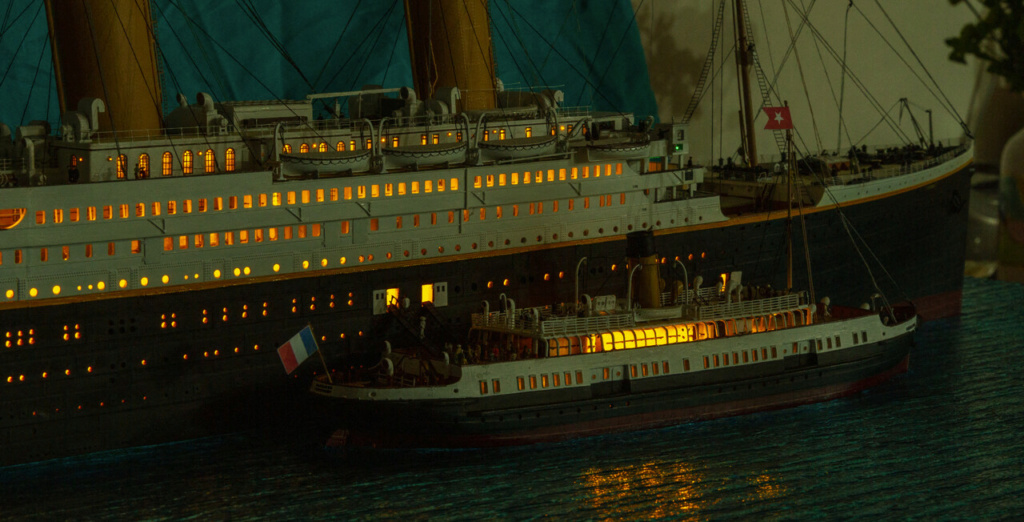 Une maquette représentant le Titanic à Cherbourg Titan408