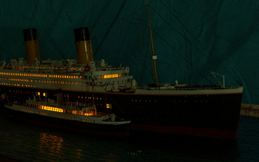 Une maquette représentant le Titanic à Cherbourg Titan409