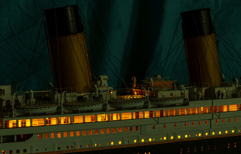 Une maquette représentant le Titanic à Cherbourg Titan412