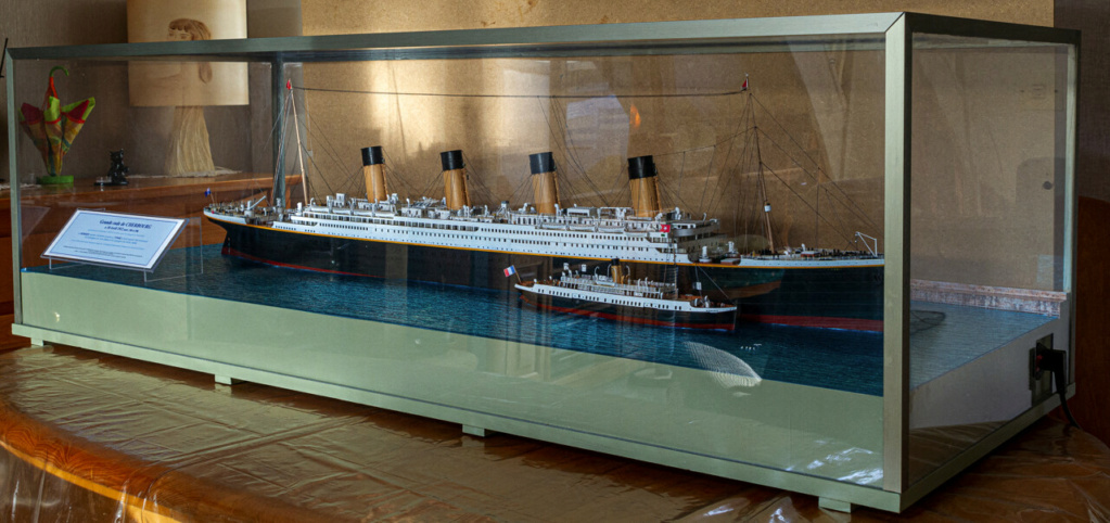 Une maquette représentant le Titanic à Cherbourg Titan414