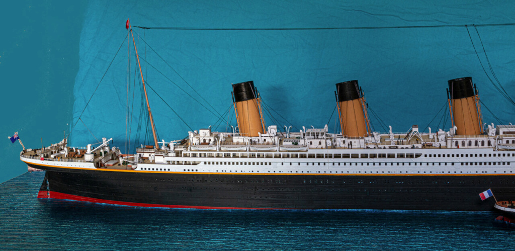 Une maquette représentant le Titanic à Cherbourg Titan416