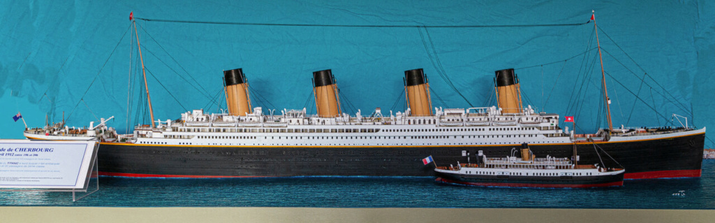 Une maquette représentant le Titanic à Cherbourg Titan419