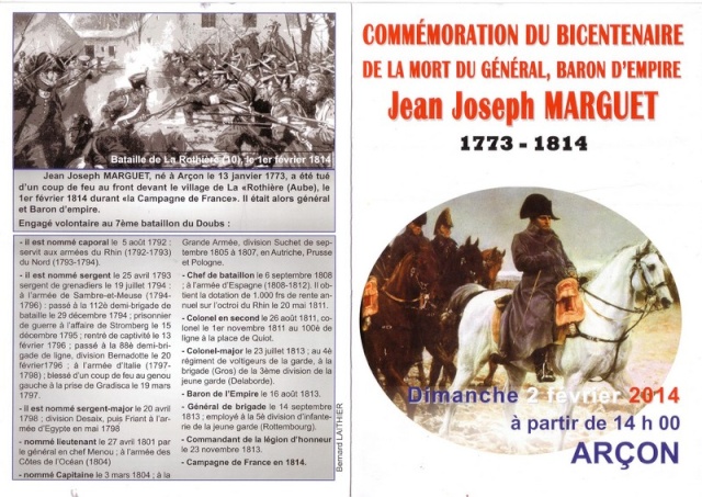2 février: commémoration mort Gal Marguet à Arçon (25) Araon110
