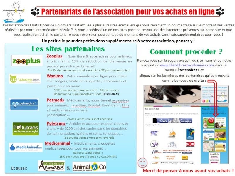 Faites vos achats animaliers en passant par notre site! Parten11