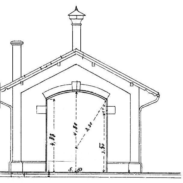 Plans de remise 1 voie du dépôt de Bouzonville  Remise15