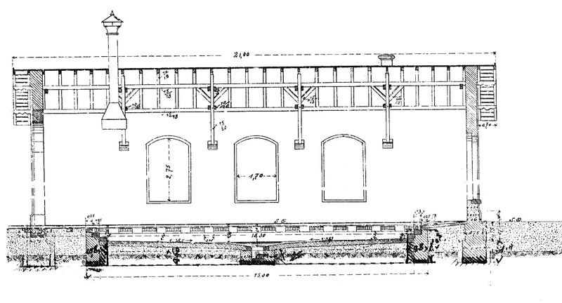 Plans de remise 1 voie du dépôt de Bouzonville  Remise17