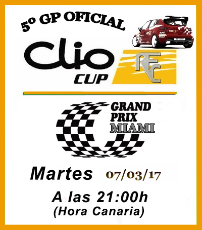 QUINTO GP CLIO CUP 2017 ( MIAMI ) Cliocu11