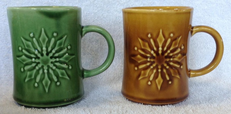 Different Glazes on Crown Lynn Four Digit Mugs (titianware etc) 111110