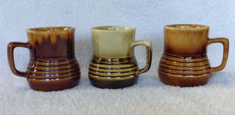 Different Glazes on Crown Lynn Four Digit Mugs (titianware etc) 124210