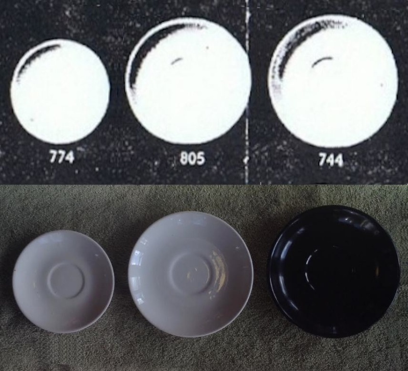 Earthenware Coupe Saucers: 774, 805, 744 744_et10