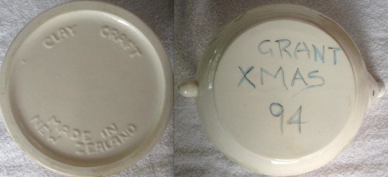 Kitchenware marked Clay Craft: Hobby Ceramics Bottom10