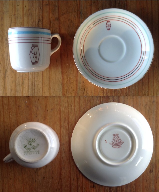 CHL Consolidated Hotels Ltd demitasse: vitrified star mark overstamped "59" Chl211
