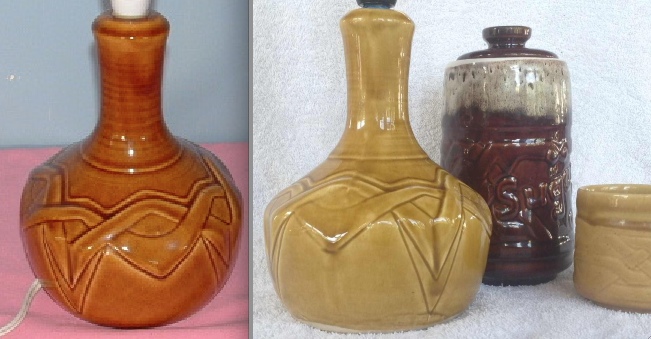 John thinks that this lampbase is either Crown Lynn / Titian.... and it has been confirmed as made by Orzel Cltiti10