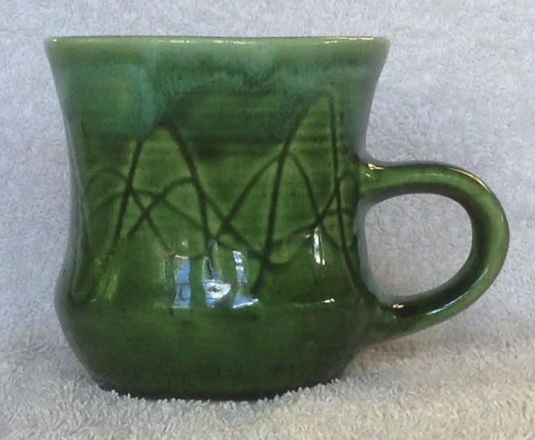 cute green slipcast mug (& ramekin) from Orzel Cutemu10