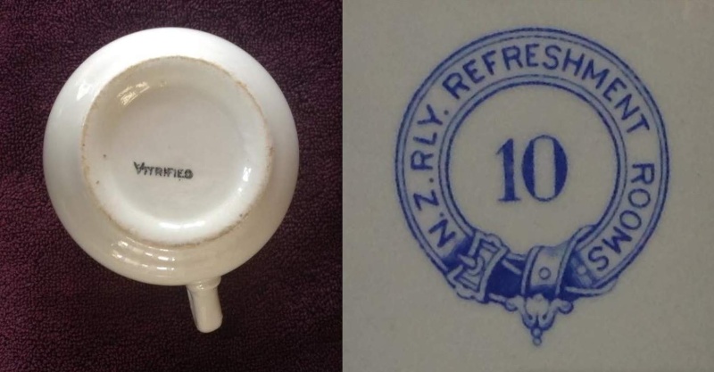 N.Z. RLY. REFRESHMENT ROOMS: Grindley cup, CL saucer Rly210