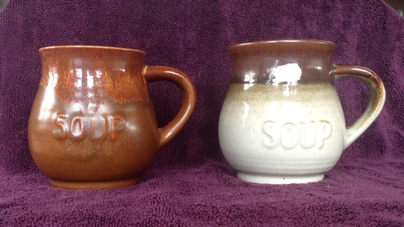 mugs - Clay Craft etc: soup mugs & bowls, canister/vase Soup11