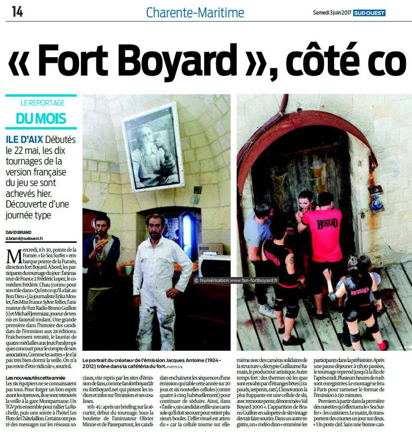 Revue de presse : Articles et reportages qui parlent de Fort Boyard 2017 Une_3_10