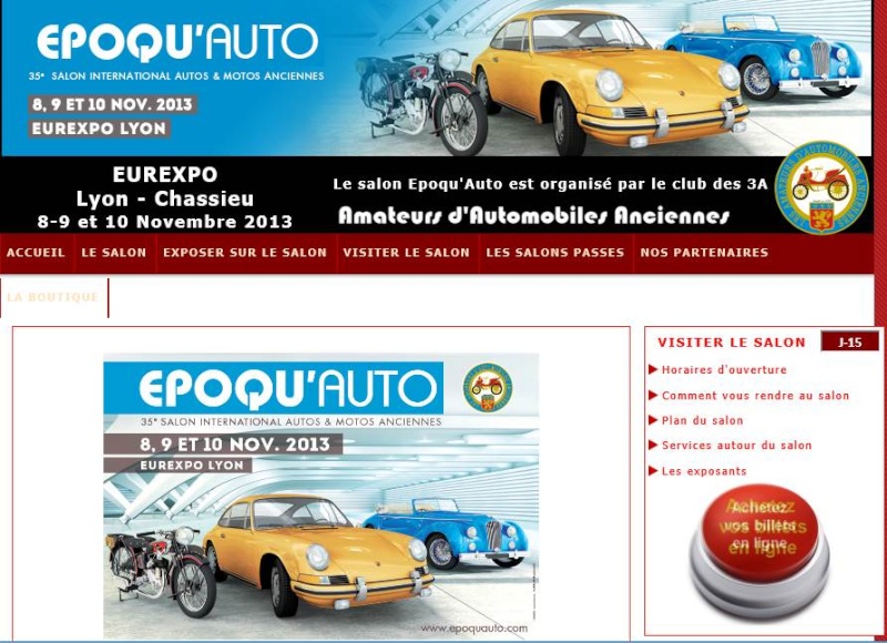 Salon Epoqu'auto les 8,9,10 novembre à Lyon eurexpo (69) Epoc10