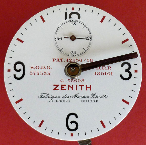 Chronographe Zenith pour les PTT suisse. 04510