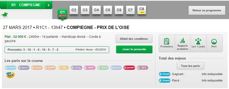 27 MARS 2017 • R1C1 - 13h47 • COMPIEGNE - PRIX DE L'OISE Pmu011