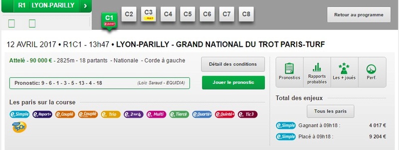12 AVRIL 2017 • R1C1 - 13h47 • LYON-PARILLY - GRAND NATIONAL DU TROT PARIS-TURF Pmu39