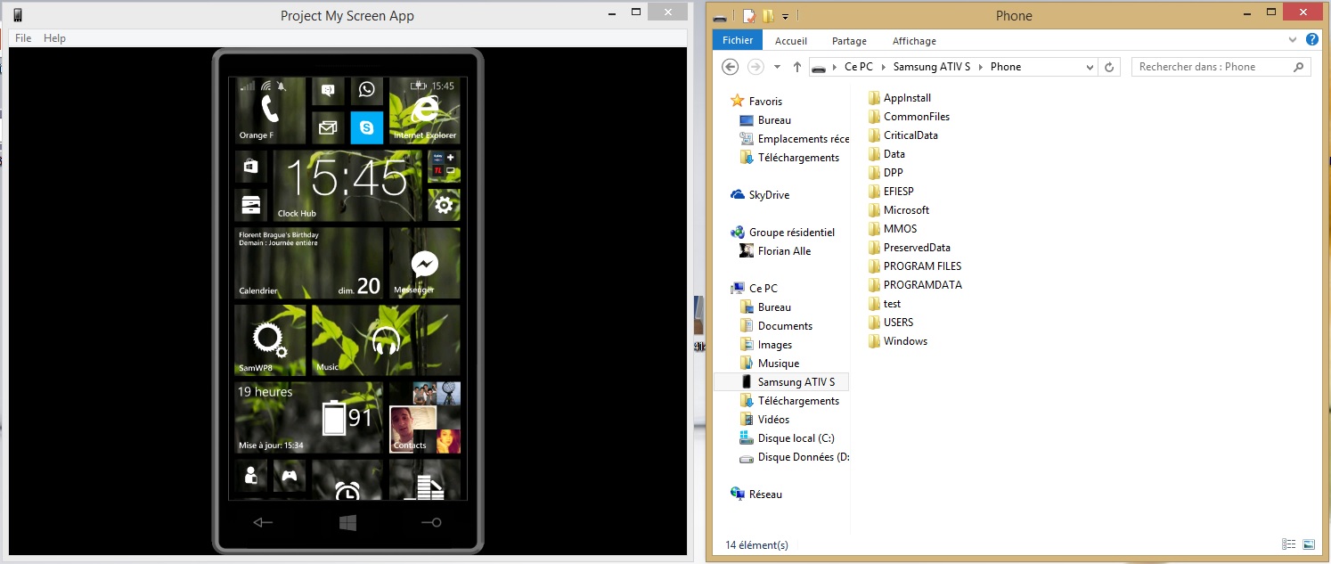[TUTO 8.1] Projeter l'écran de votre Windows Phone 8.1 sur votre PC Windows 7/8/8.1 Projec10