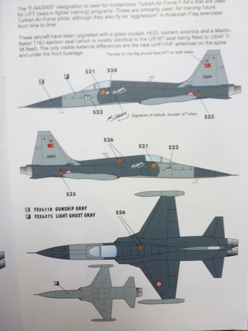 Northrop F 5 A  Turquie  1/72 01813