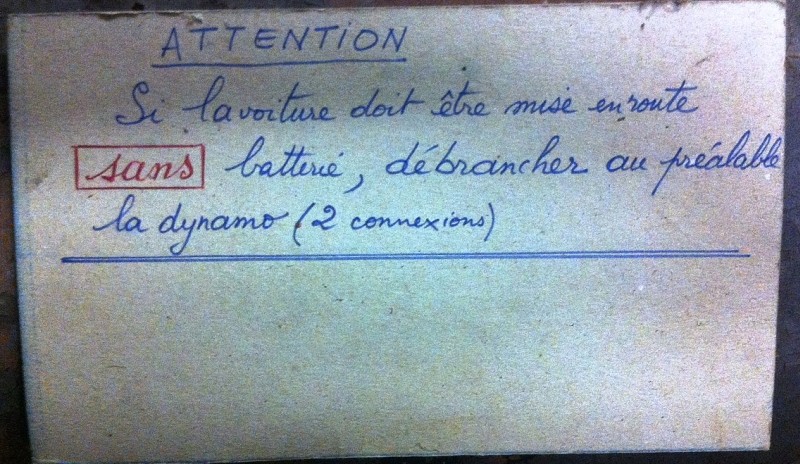 Dynamo a 3 balais sans batterie Carton10