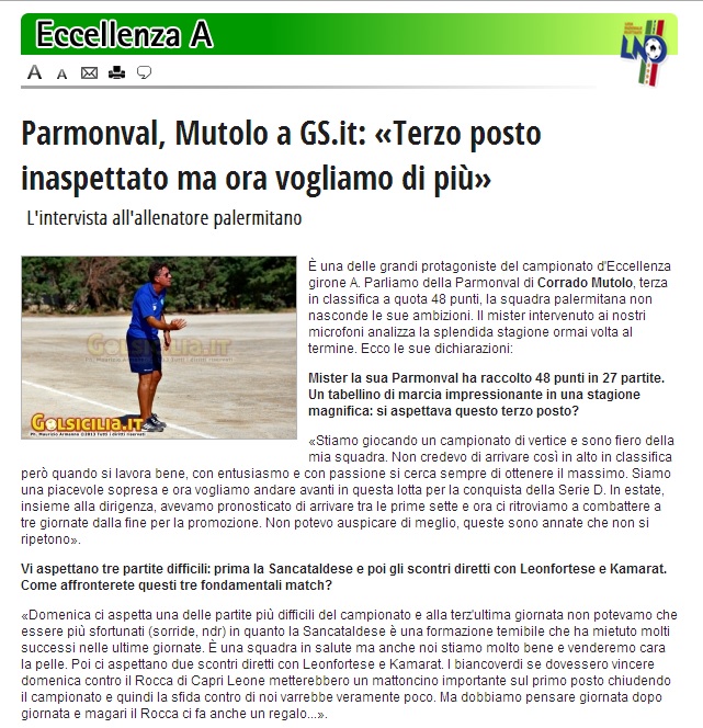 Campionato 28°giornata: parmonval - Sancataldese 3-1 Parmon10