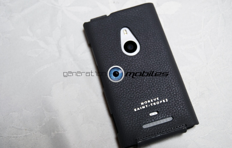 [NOREVE] Housse Cuir Nokia Lumia 925 Ambition grise Face_a10