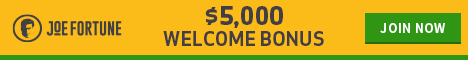 Joe Fortune Casino $5000 bonus