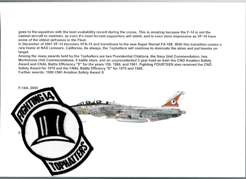 AVIATION CHASSE USAF: Unités dotées du GRUMMAN F-14 TOMCAT Vf1410