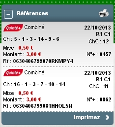 22/10/13 ---  DEAUVILLE --- R1C1 --- Mise 6 € => Gains 0 € Screen41