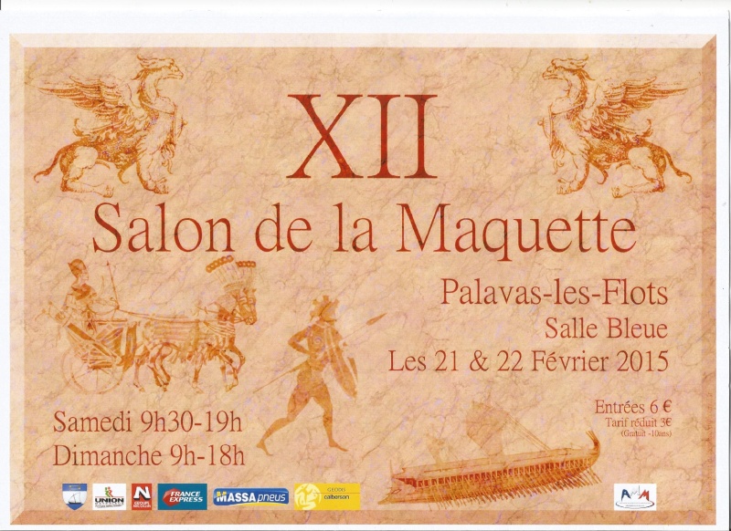 21 et 22 Février 2015, 12° Salon de la Maquette à PALAVAS-LES-FLOTS (34250). Affich10