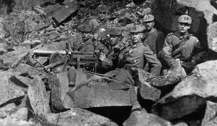 Les combats du " Reichackerkopf ". R1911