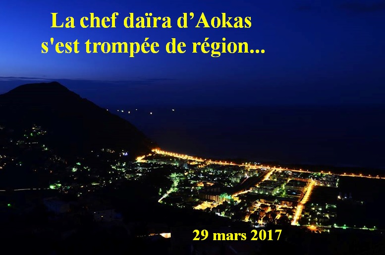 La chef daïra d'Aokas s'est trompée de région... 1589