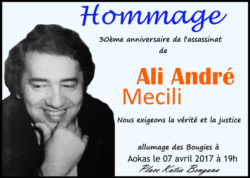 Allumage de Bougies à la mémoire de Ali André Mecili à Aokas le vendredi 07 Avril 2017 Mecili10