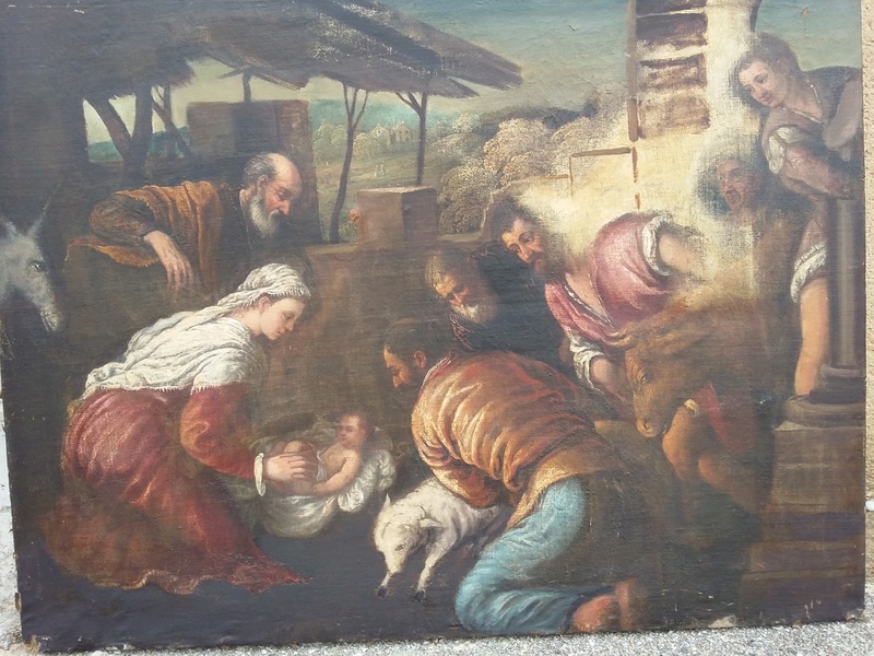 Copie tableau Gerolamo Bassano "L'adoration des bergers" 20170311