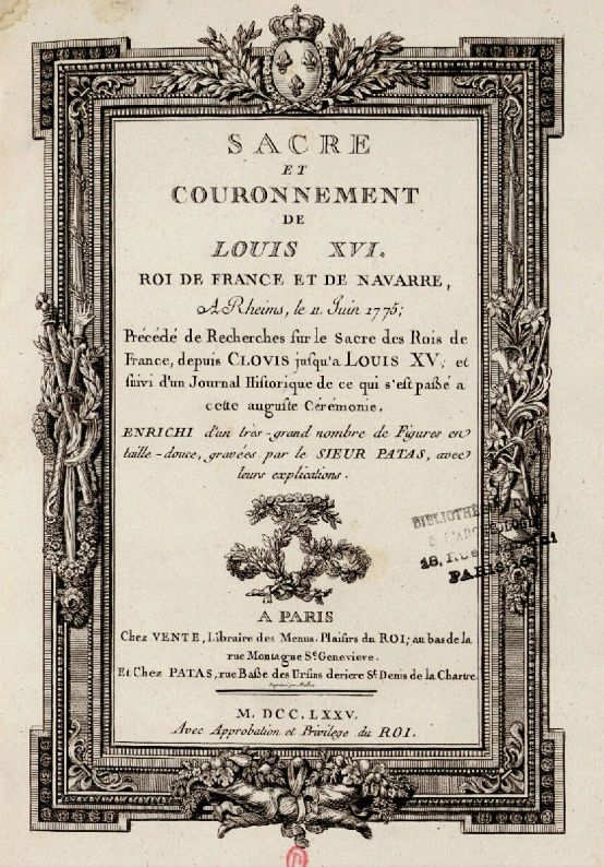 11 juin 1775: Sacre de Louis XVI à Reims 0110