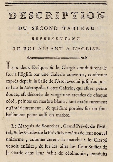 11 juin 1775: Sacre de Louis XVI en la cathédrale de Reims (Le Roi allant à l'église) 0114