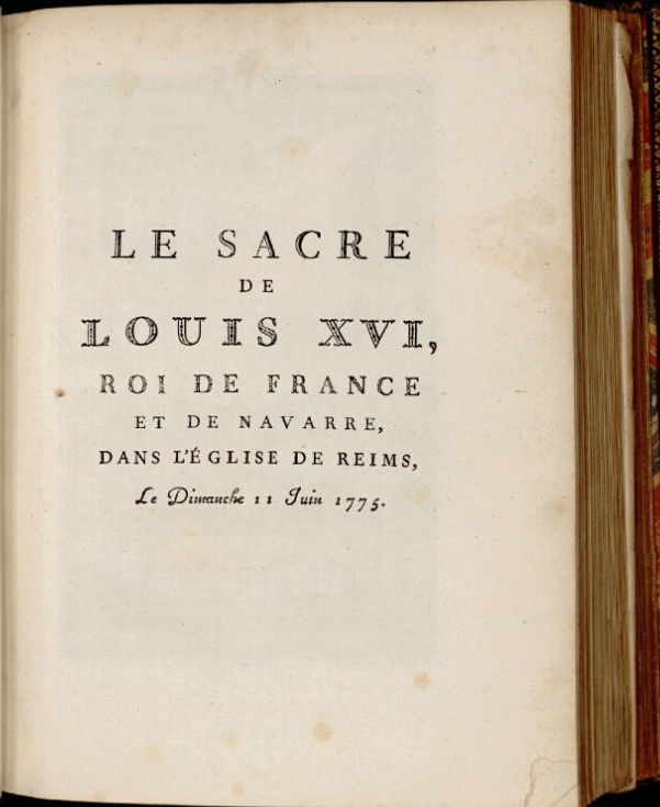 11 juin 1775: Sacre de Louis XVI à Reims 0210