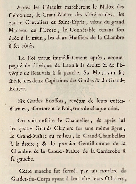 11 juin 1775: Sacre de Louis XVI en la cathédrale de Reims (Le Roi allant à l'église) 0310