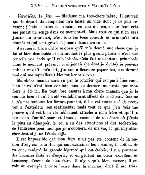 14 juin 1777: Marie-Antoinette à Marie-Thérèse 14_jui11